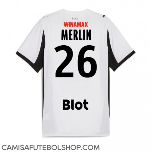 Camisa de time de futebol Stade Rennais Quentin Merlin #26 Replicas 2º Equipamento 2025-26 Manga Curta
